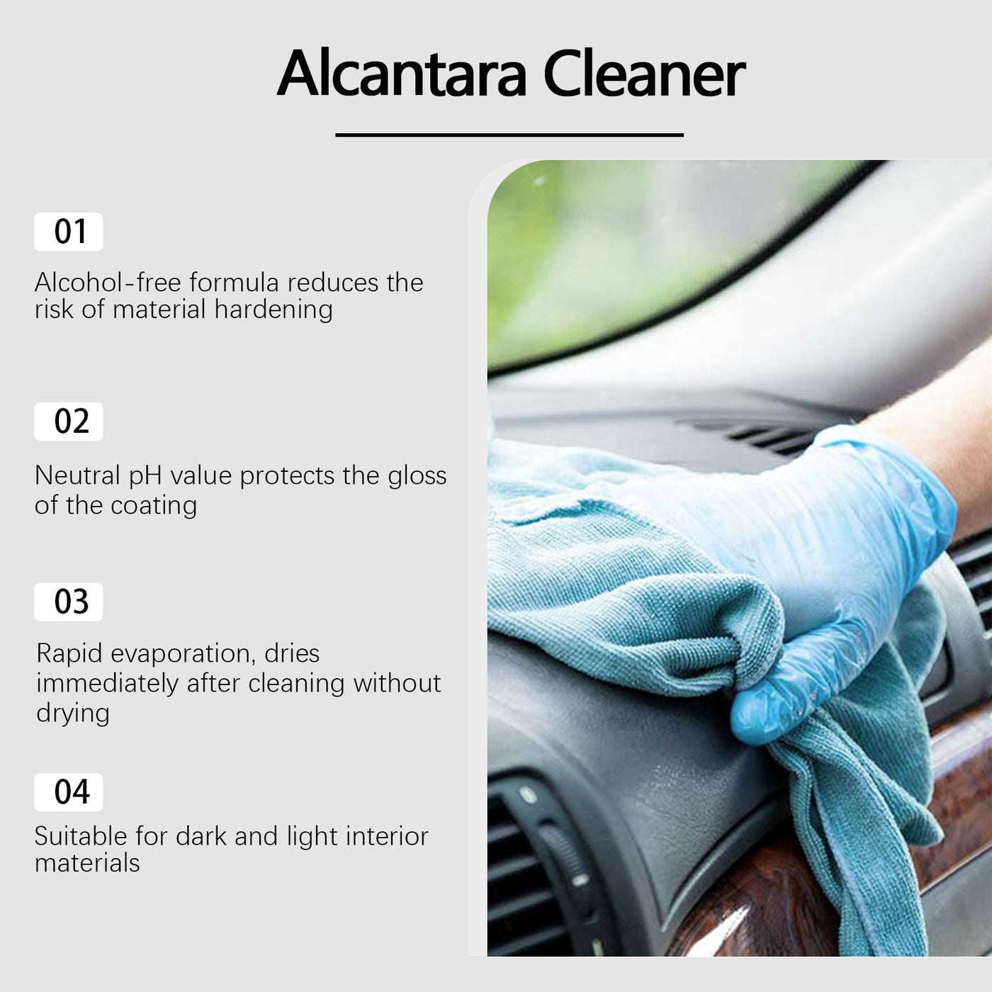 Car Interior Cleaning Care Spray Leather Light