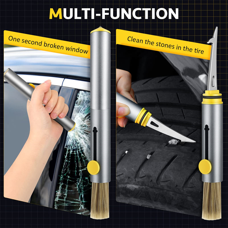 Multifunctional Car Cleaning & Detailing Kit Interior & Exterior Brush Set