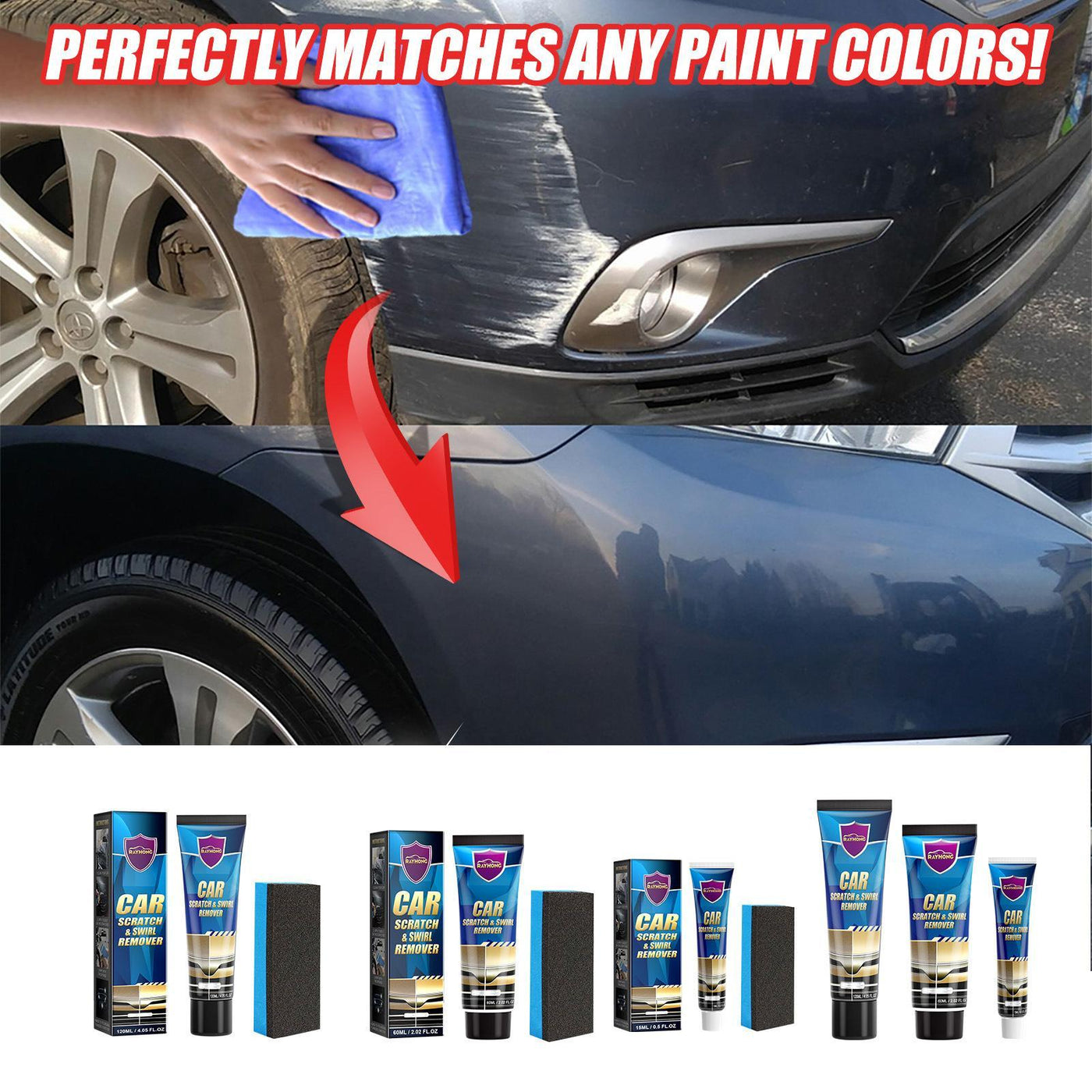 Car Scratch Repair Cream, Car Maintenance, Renovation And Paint Scratch Polishing Repair