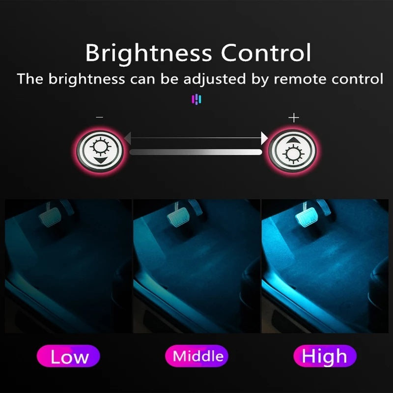 Car Atmosphere Light Car Interior Retrofitting Wireless Magnetic Led Atmosphere Light